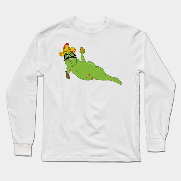 Mexican Drinking Worm from Bridesmaids Long Sleeve T-Shirt by bwoody730